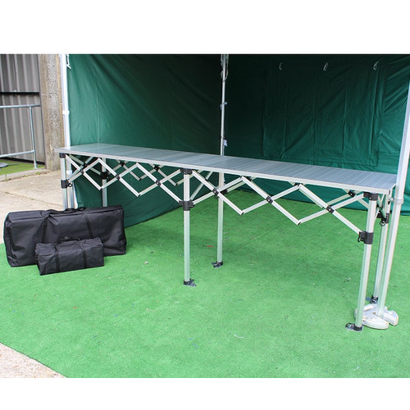 3m Trade Counter with Aluminium Tops