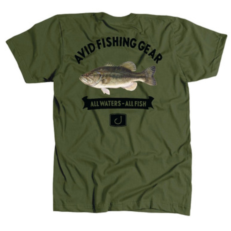 AVID Sportswear Bass Mount T-Shirt – Military – 2X-Large