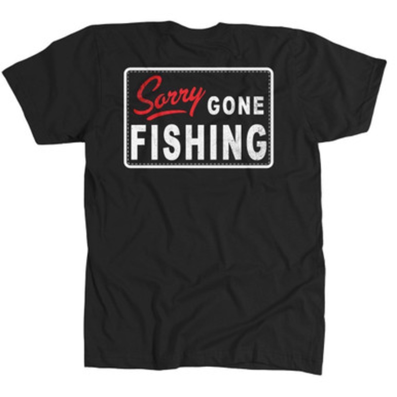 AVID Sportswear Gone Fishing T-Shirt – Black – Medium