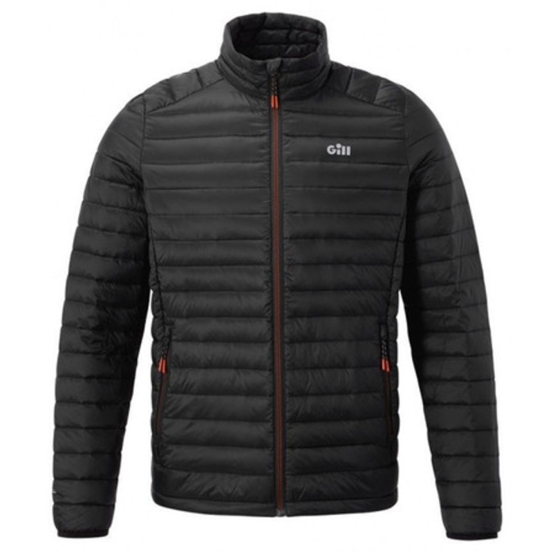 Gill Men’s Hydrophobe Down Jacket – Black/Orange – S
