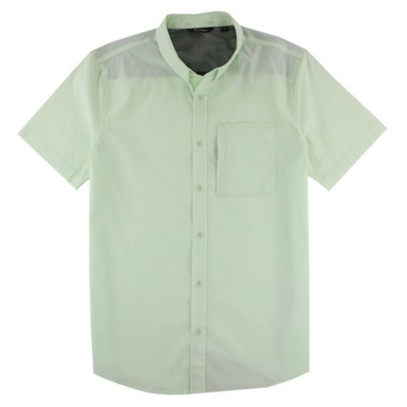 JB Langley Blackwell Short Sleeve Button Down Shirt – Light Green – L