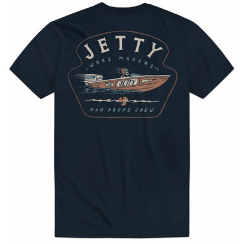 Jetty Garvey Short Sleeve T-Shirt – Navy – X-Large