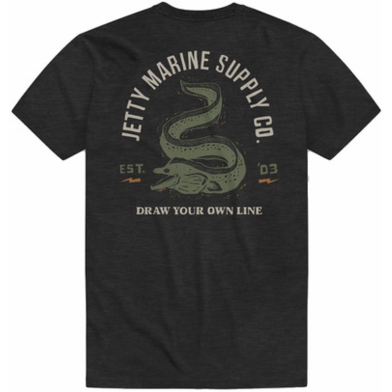 Jetty Moray Short Sleeve T-Shirt – Charcoal – Large