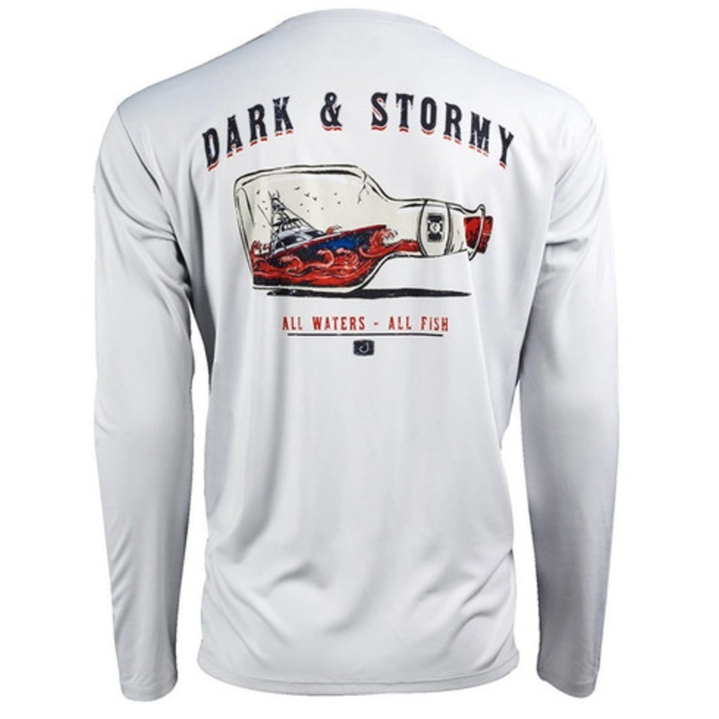 AVID Sportswear Dark and Stormy AviDry Long Sleeve Shirt – Glacier Grey – L