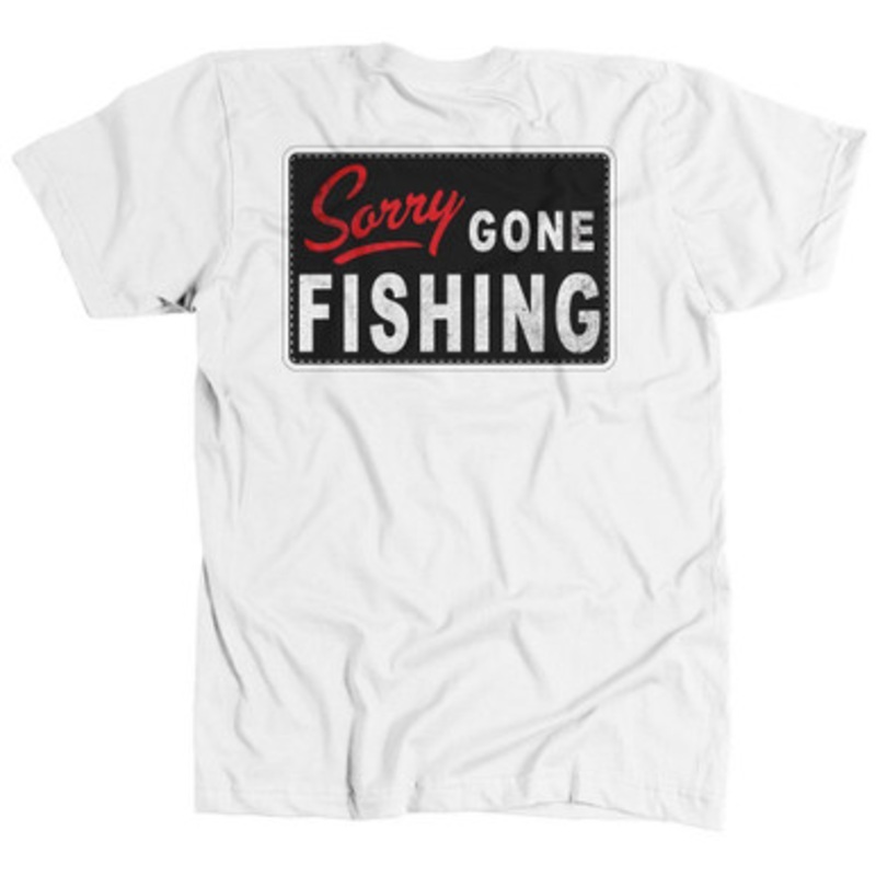AVID Sportswear Gone Fishing T-Shirt – White – Medium