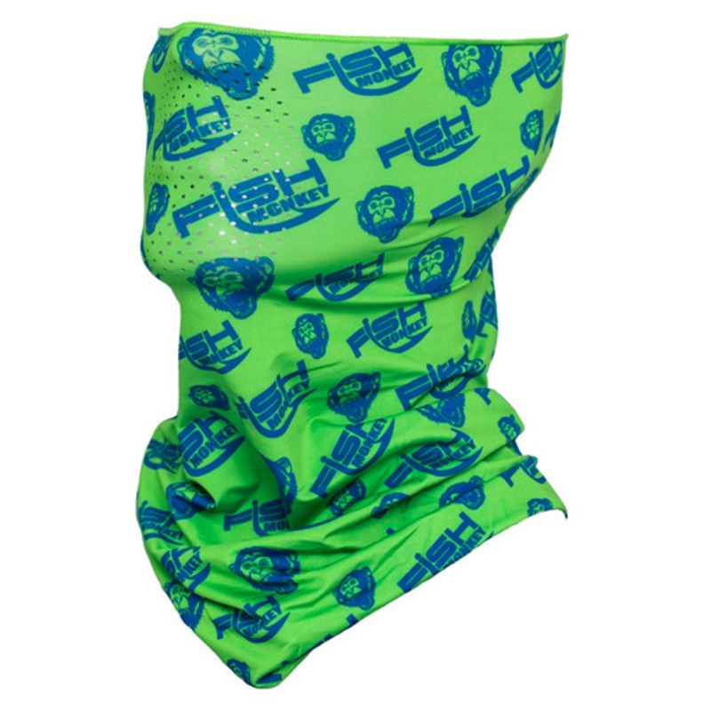 Fish Monkey FM40 Performance Face Guard – Neon Green