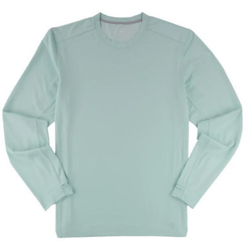JB Langley Cove Long Sleeve Performance Shirt – Light Teal – L
