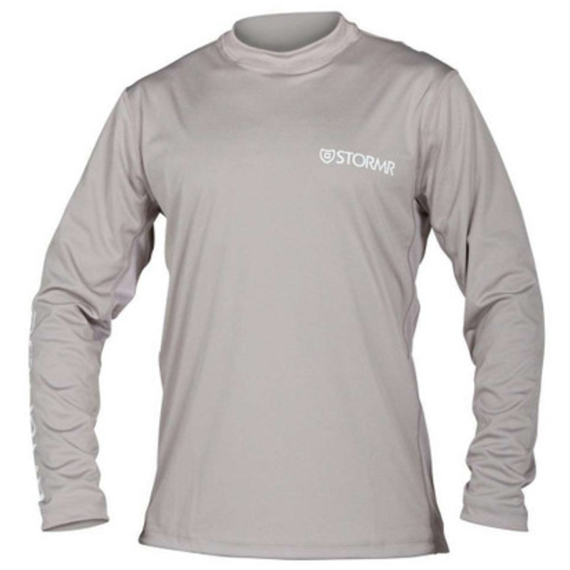 Stormr UV Shield TackleDirect Logo Long Sleeve Shirt – Grey – 2X-Large