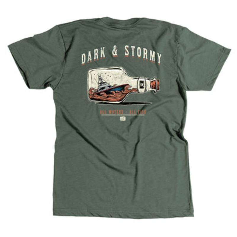 AVID Sportswear Dark and Stormy T-Shirt – Olive Heather – X-Large