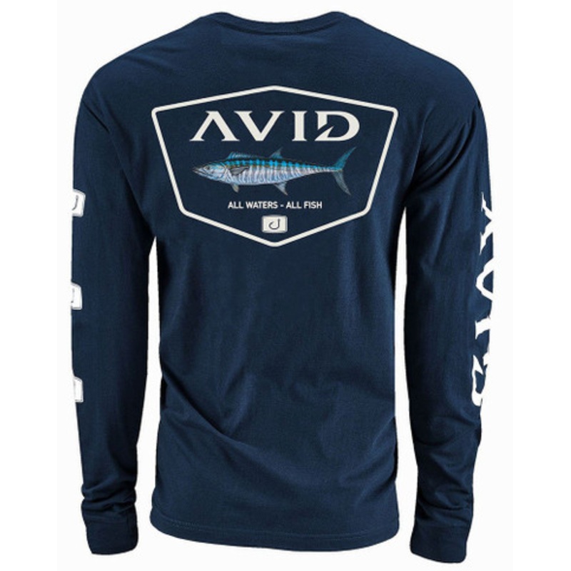 AVID Sportswear Wahoo Crest Long Sleeve Shirt – M