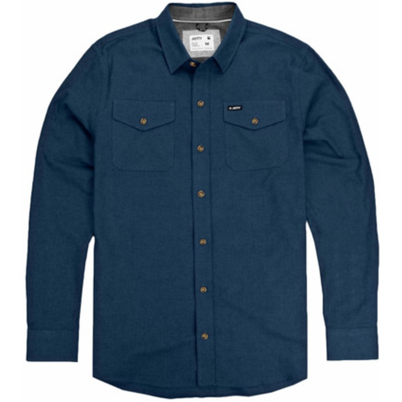 Jetty Life Stroke Twill Shirt – Indigo – L