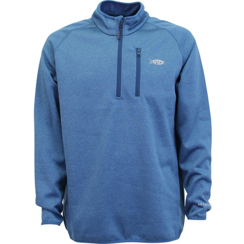 Aftco Vista Performance 1/4 Zip Long Sleeve Shirt – Blue Steel – M