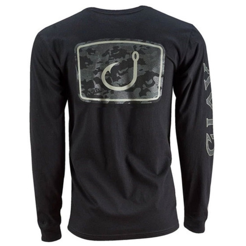 AVID Sportswear Black Camo Long Sleeve Shirt – Black – XL