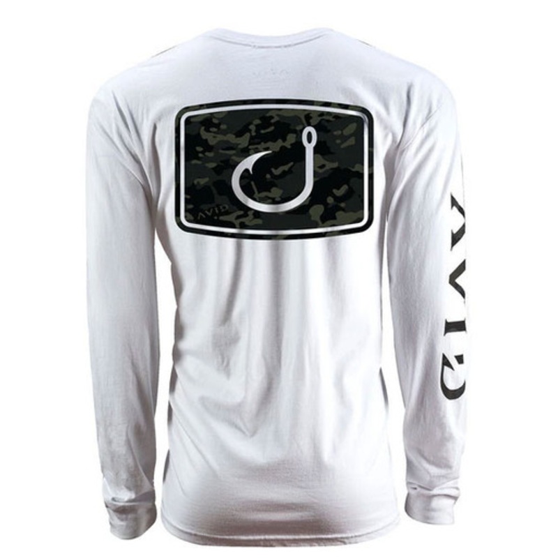 AVID Sportswear Black Camo Long Sleeve Shirt – White – M