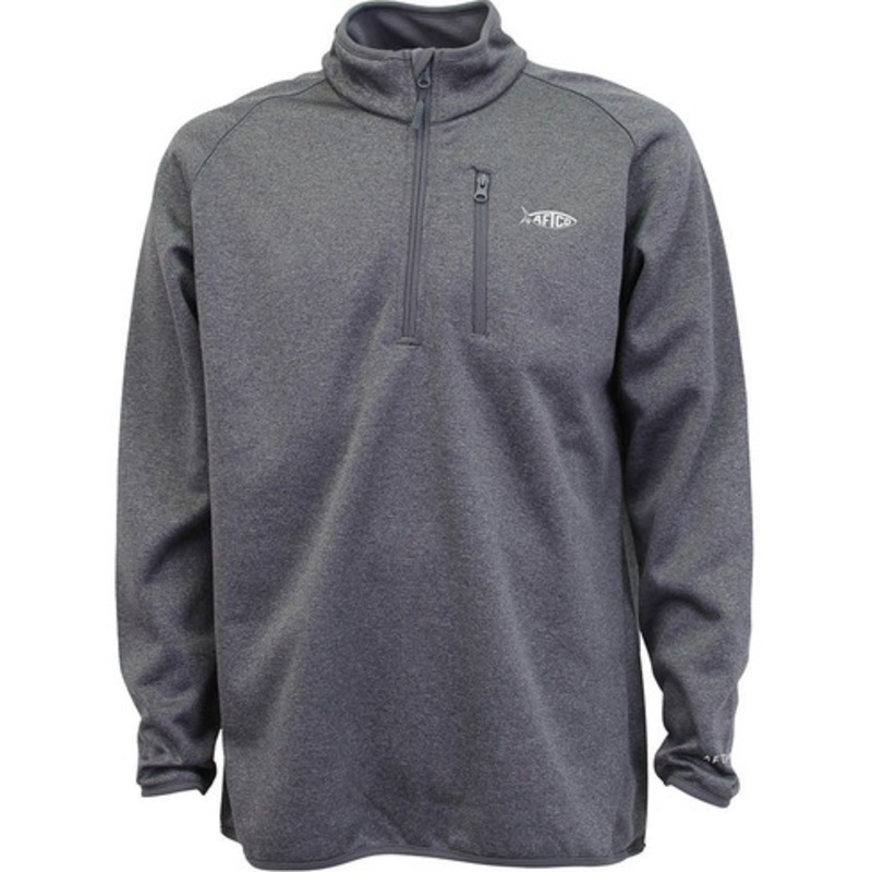 Aftco Vista Performance 1/4 Zip Long Sleeve Shirt – Charcoal Heather – S