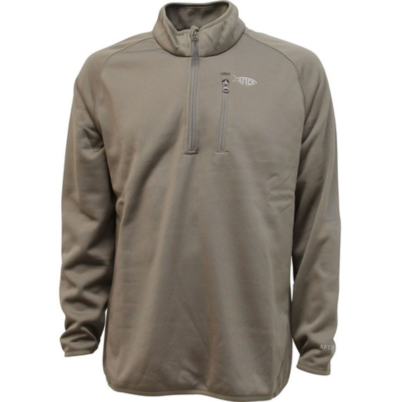 Aftco Vista Performance 1/4 Zip Long Sleeve Shirt – Oak – M