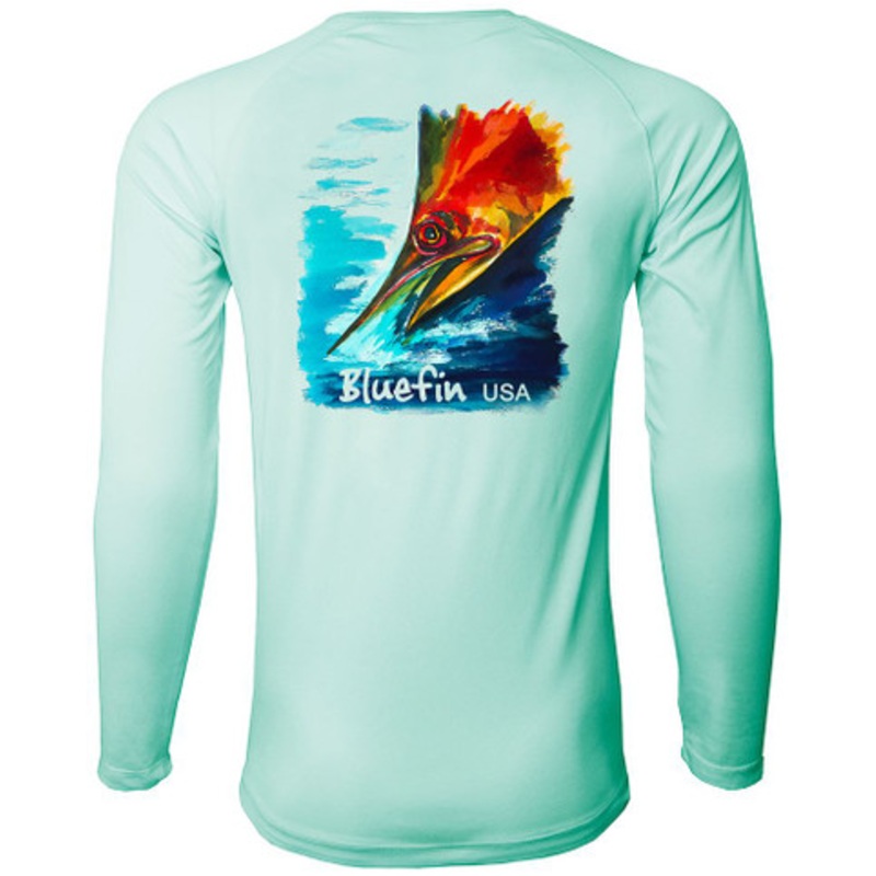 Bluefin USA Second Skin Rashguard – Water Color Marlin – S
