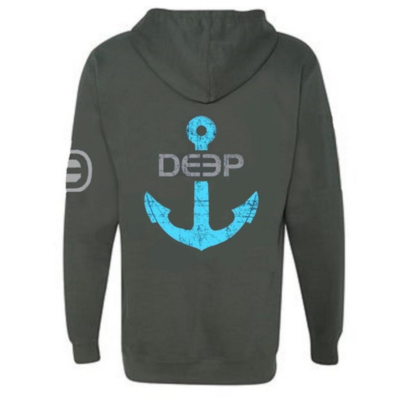 Deep Ocean Anchor Hooded Sweatshirt – XL