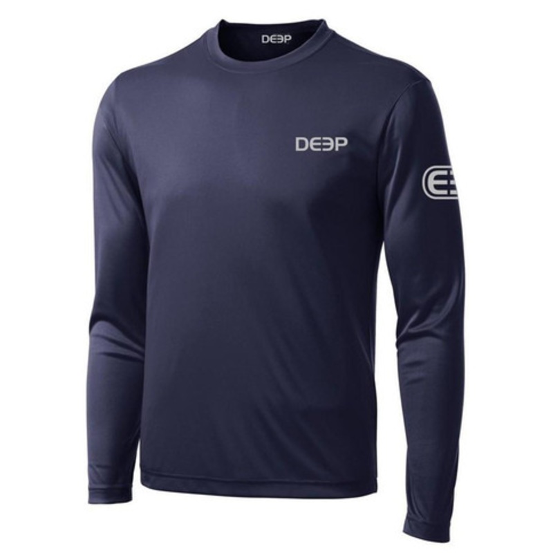 Deep Ocean Performance Long Sleeve Shirt – Navy/Grey – L
