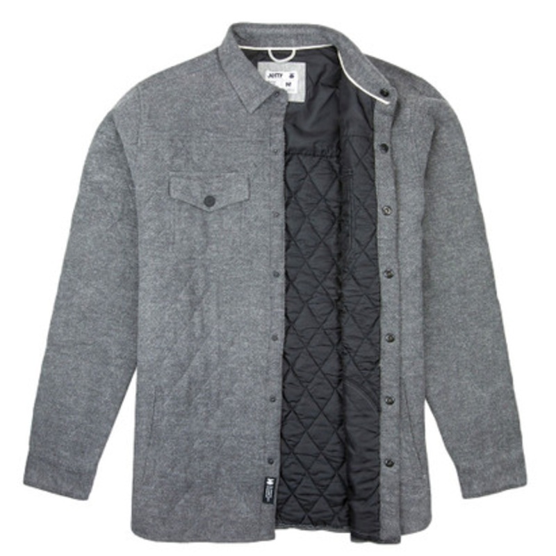 Jetty Seine Quilted Jacket – Charcoal – M