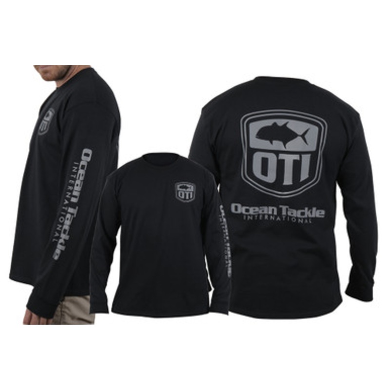 Ocean Tackle International GT Logo LS Shirt – Black – L
