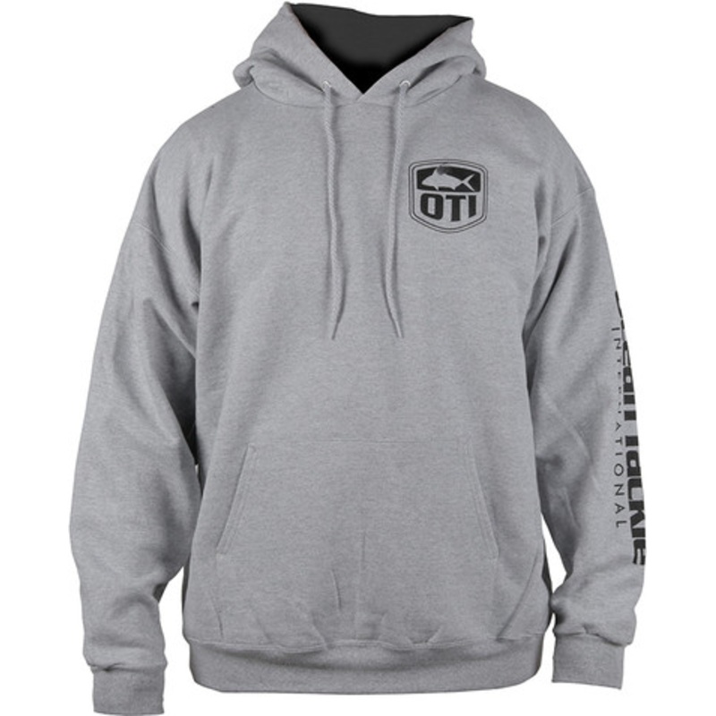 Ocean Tackle International Rooster Logo Hoodie – Grey – L