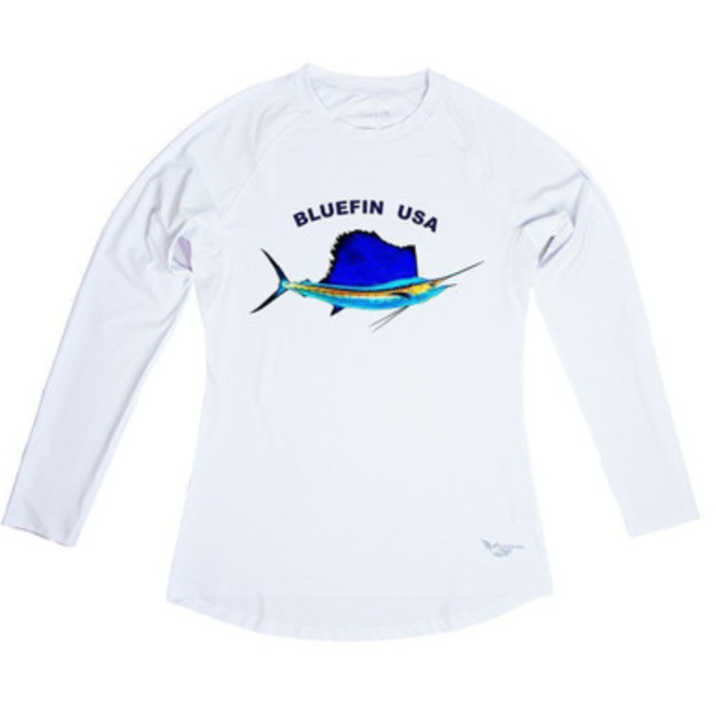 Bluefin USA Women’s Solar Tee – Sailfish/White – XL