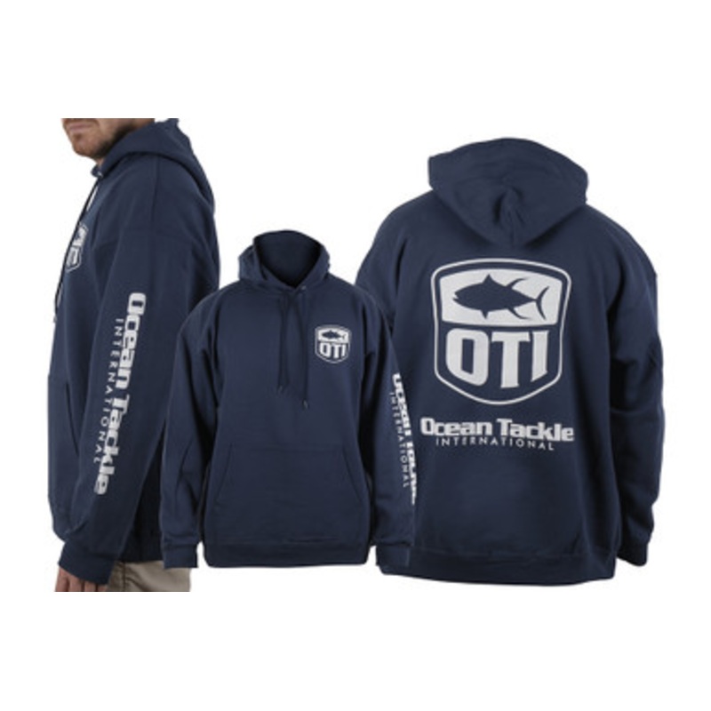 Ocean Tackle International Tuna Logo Hoodie – Navy – L