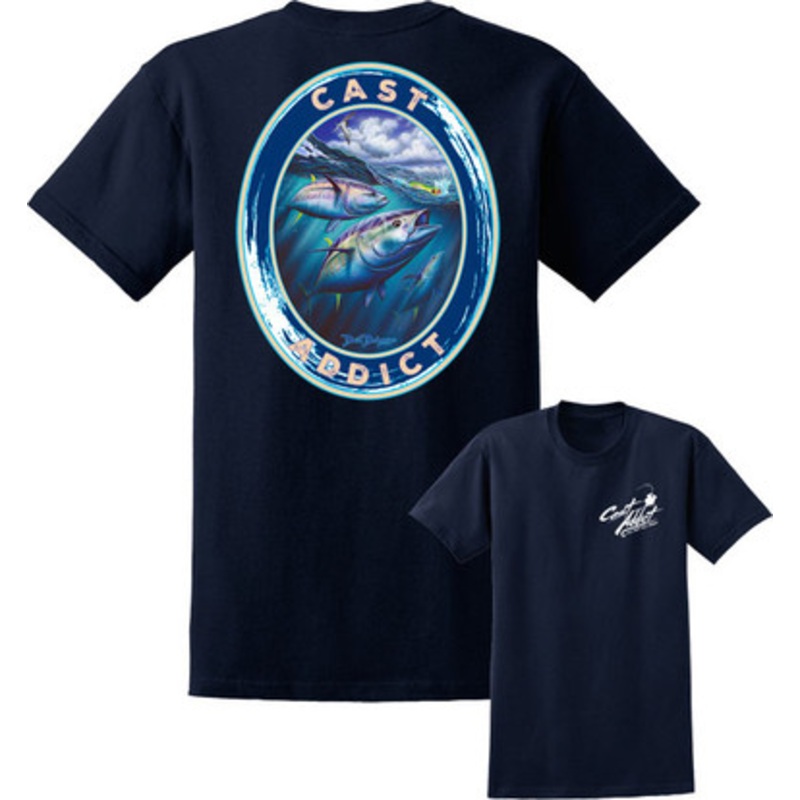 David Dunleavy Cast Addict Bluefin Tuna SS T-Shirt – Navy – XL