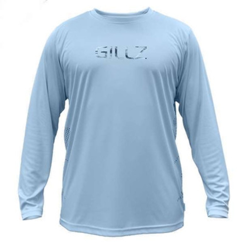 Gillz Contender Series Long Sleeve Performance Shirt – Light Blue – 2XL
