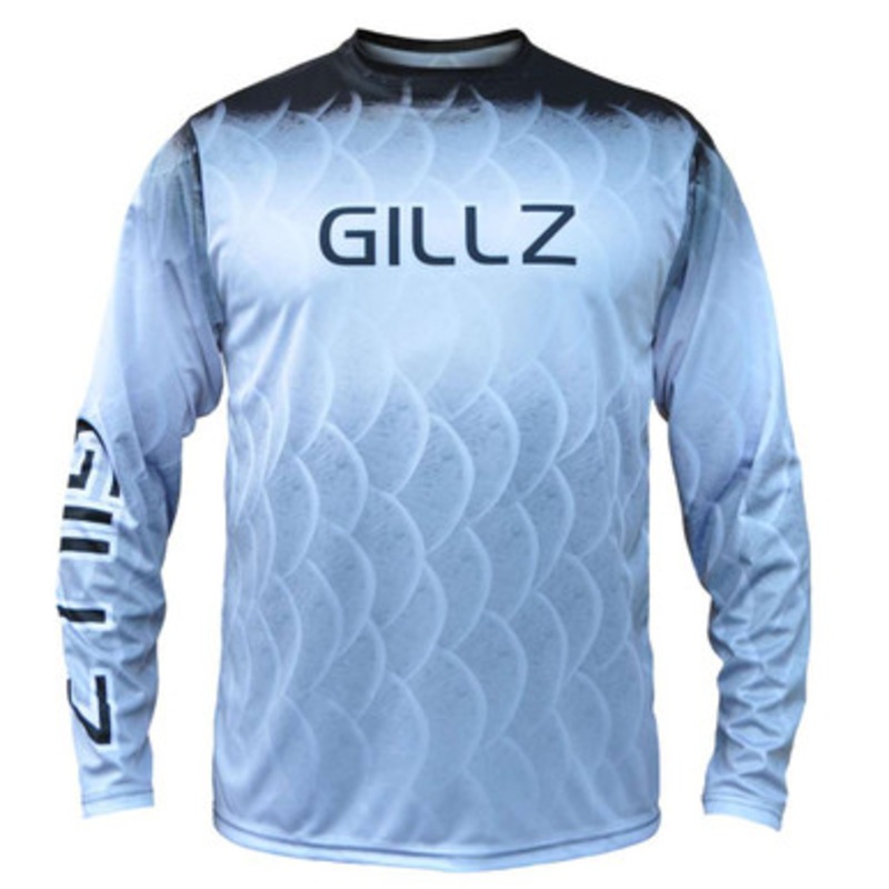 Gillz Extreme Scales Long Sleeve Performance Shirt – Grey L