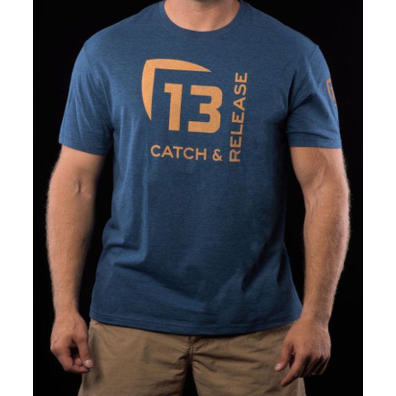 13 Fishing Catch & Release T-Shirt – Electric Blue – X-Large