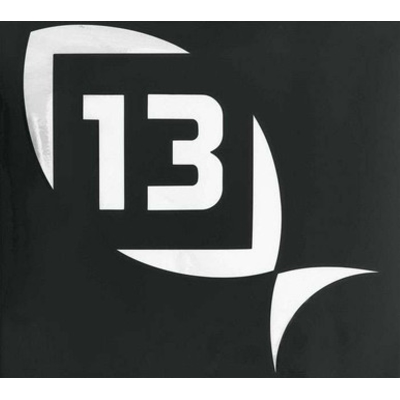 13 Fishing Logo Decal – White – Small – 5 in. x 5 in.