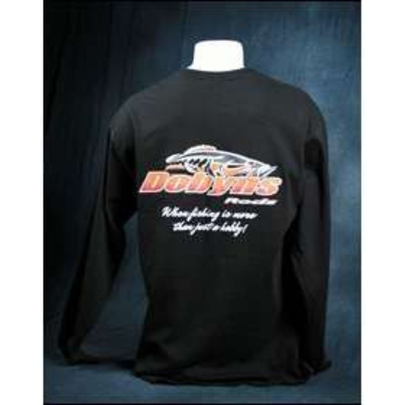 Dobyns Rods Fish Logo Long Sleeve T-Shirt – Black – X-Large