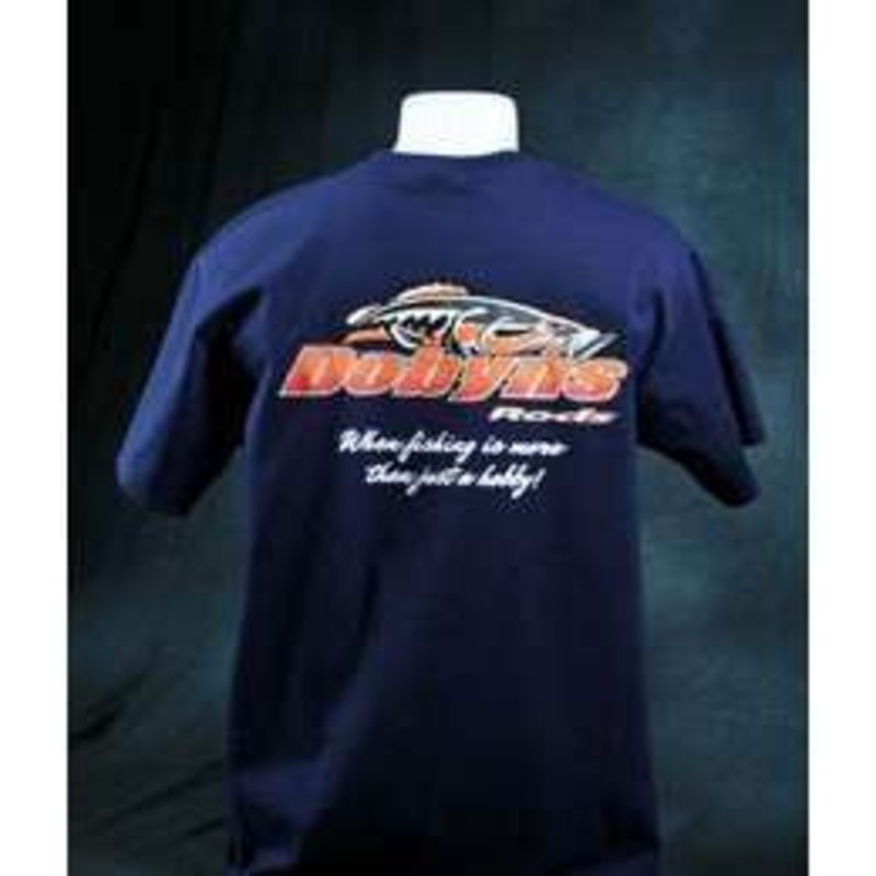 Dobyns Rods Fish Logo Short Sleeve T-Shirt – Navy – X-Large