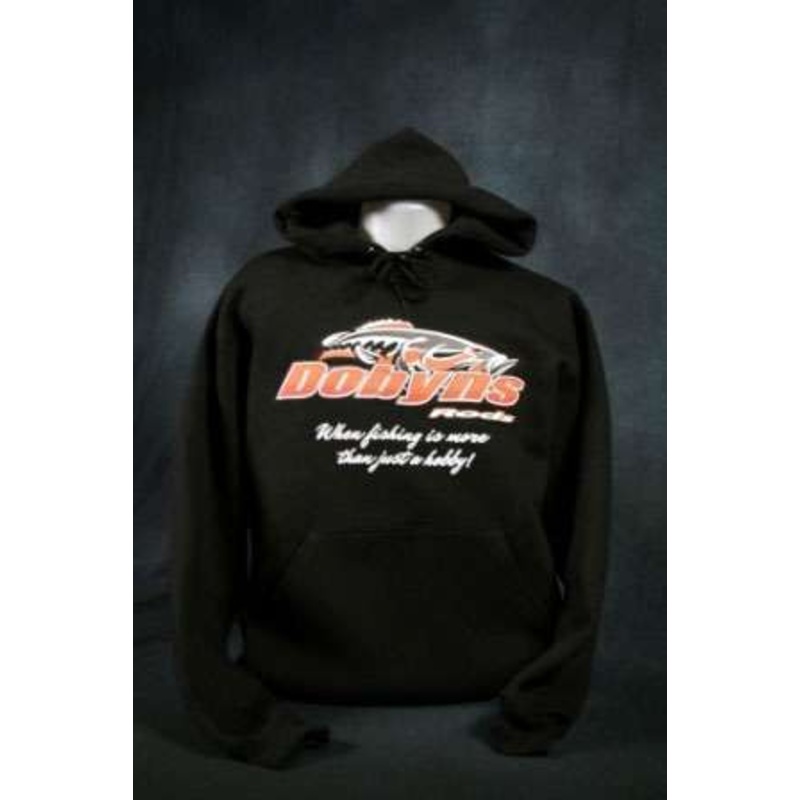 Dobyns Rods HOODIE BLACK L Fish Logo Hoodie