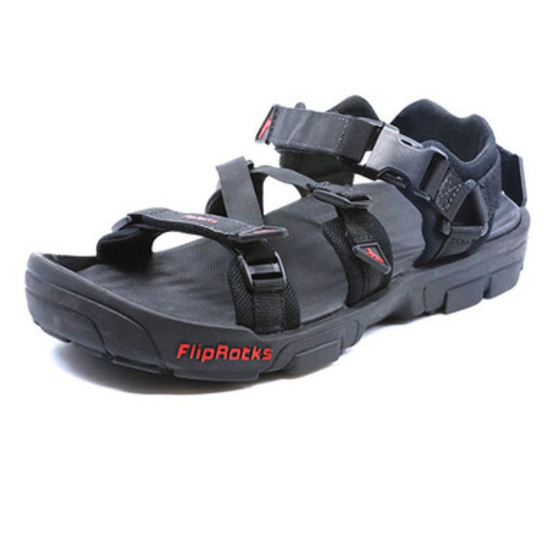 FlipRocks Sandal with Kayaker Pads – Black – Sizes 10-11