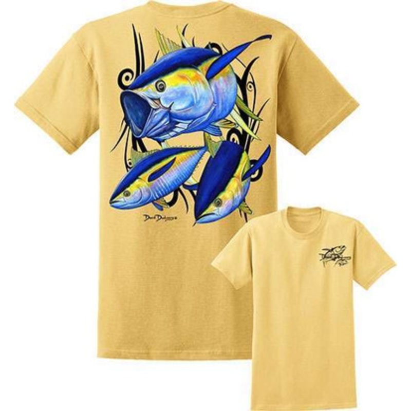 David Dunleavy DDM8005 Yellowfin Tuna Tee Yellow – Size X-Large