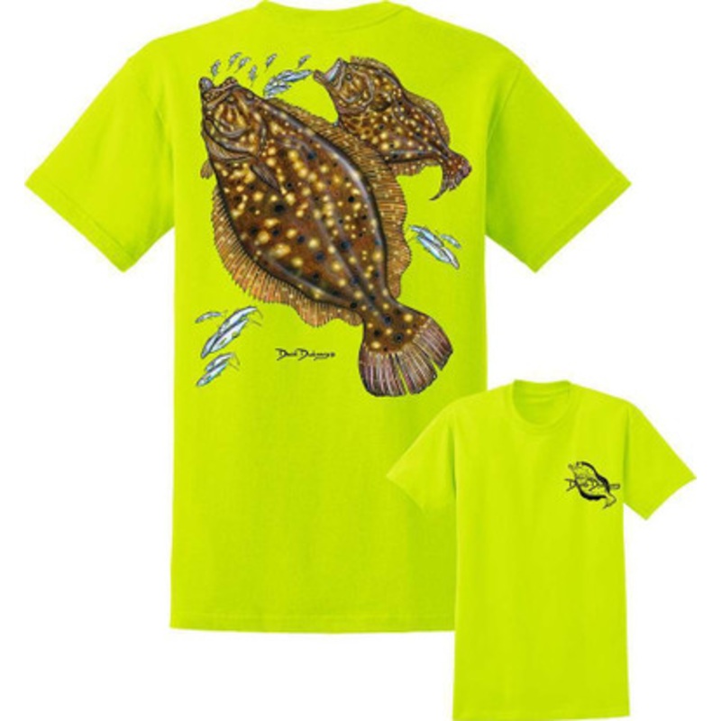 David Dunleavy DDM8015 Flounder Tee Safety Green – X-Large