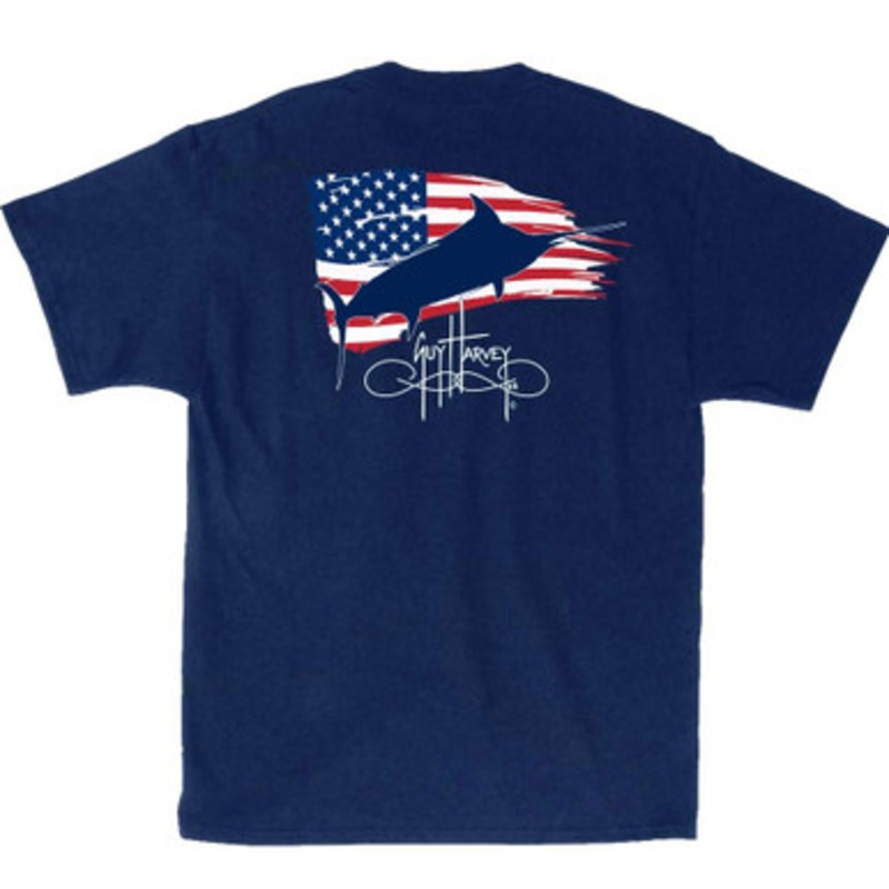 Aftco Guy Harvey Patriot Short Sleeve T-Shirt – M