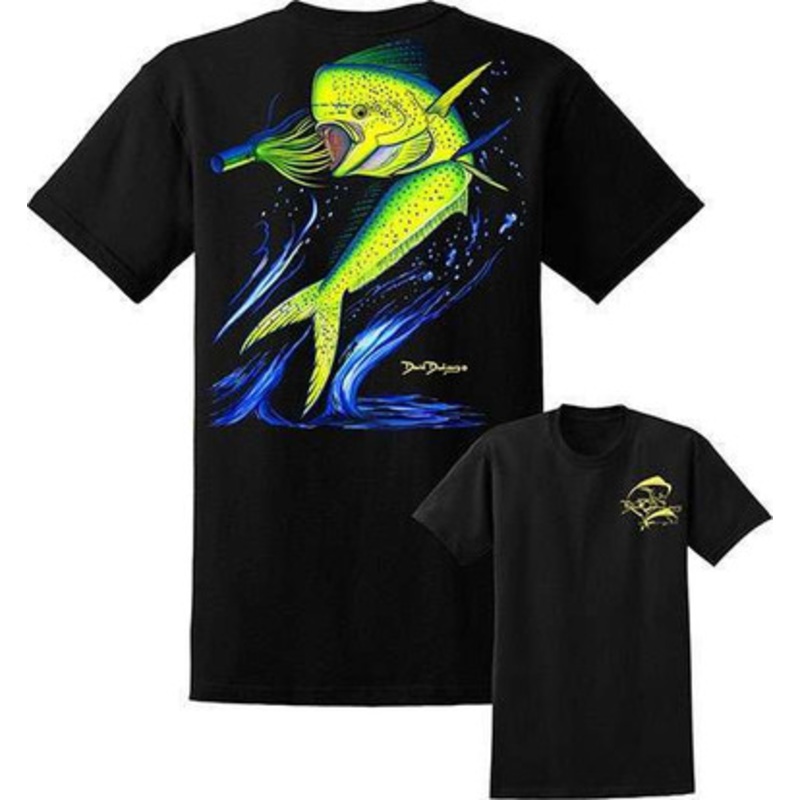 David Dunleavy DDM8004 Mahi Mahi Tee Black – Size Large