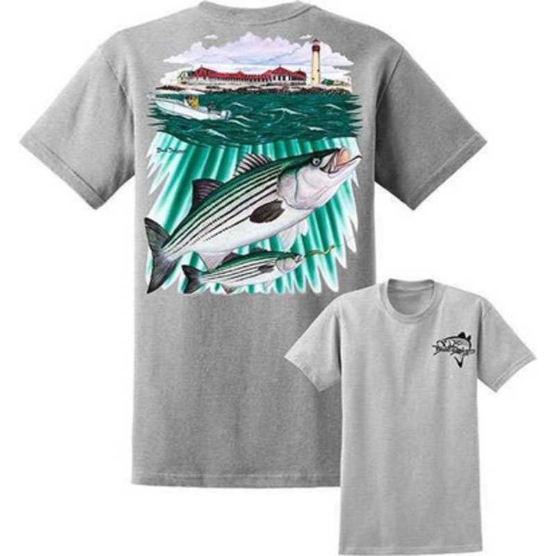 David Dunleavy DDM8017 Striper/Lighthouse Tee Athletic Heather – XL
