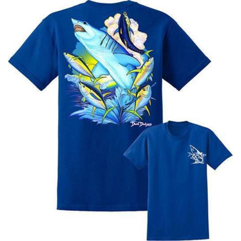 David Dunleavy DDM8022 Mako Shark Tee Royal Blue – X-Large