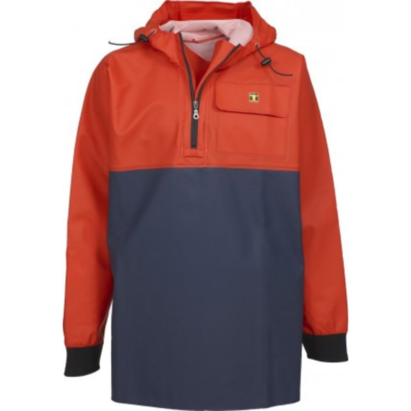 Guy Cotten Chinook Pullover Hooded Jacket – Orange/Navy  – Size X-Large