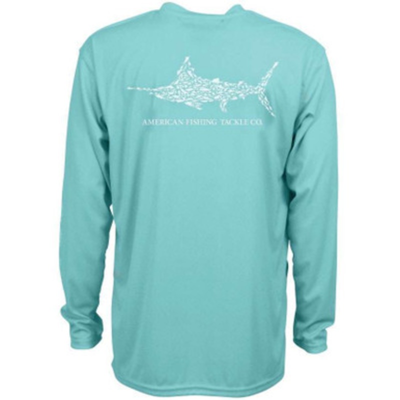 AFTCO M61108 Jigfish Performance Long Sleeve Sun T-Shirt – Mint – Medium