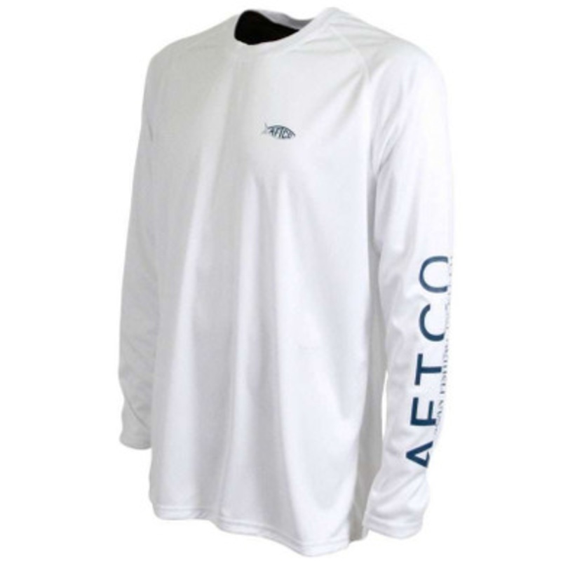 AFTCO M61109 Samurai Long Sleeve Sun Shirt – White – Size XX-Large