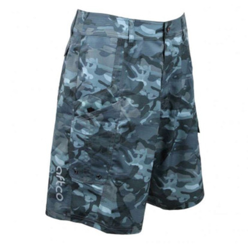AFTCO M82 Tactical Fishing Shorts – Blue Camo – Size 38