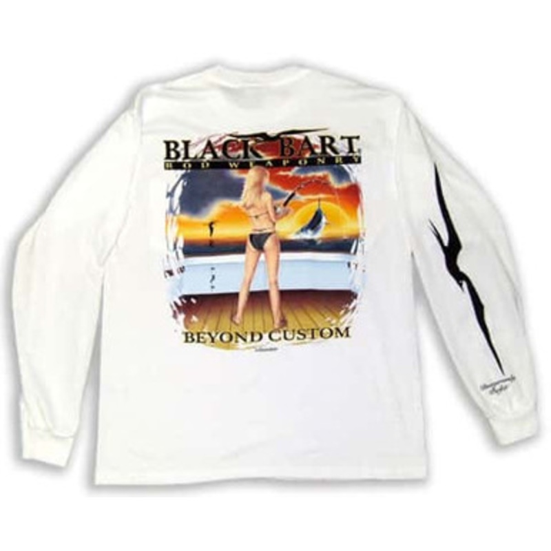 Bart Girl Rod Weaponry Long Sleeve T-Shirts White – Small