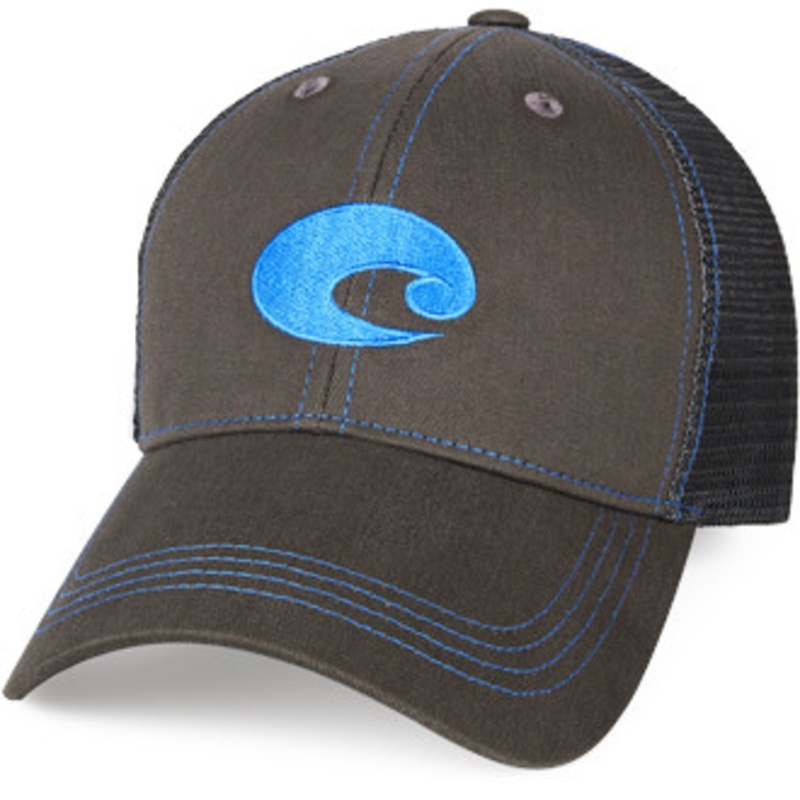 Costa Del Mar Neon Trucker – Graphite Twill w/ Neon Green Stitching