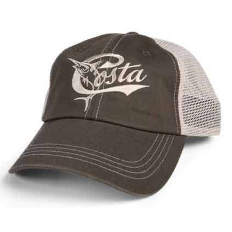 Costa Del Mar Retro Trucker Hat – Moss/Stone